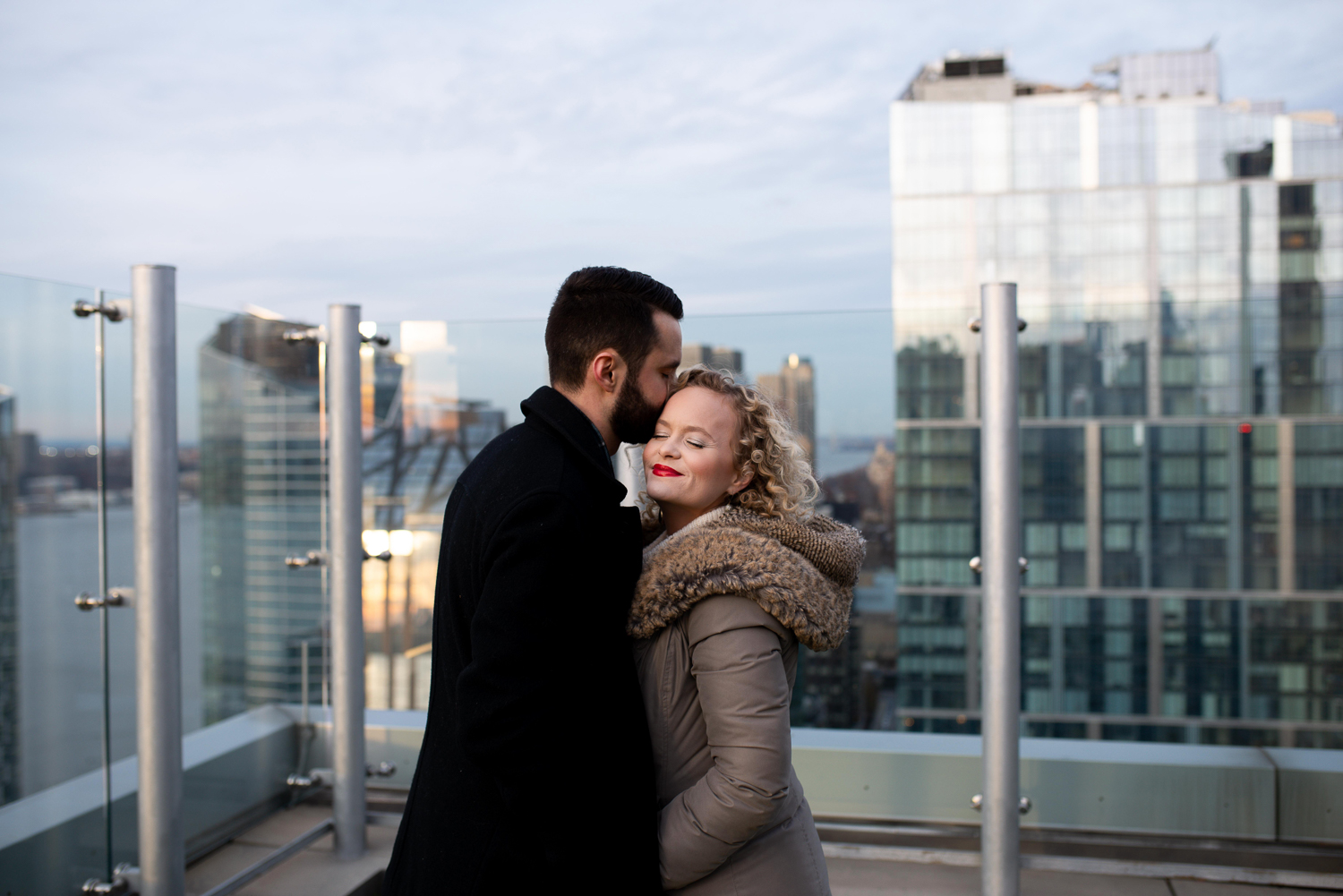 Amanda Jane Cooper, recently seen as Glinda in Wicked, gets engaged in New York City. Photo by ALN IMAGES