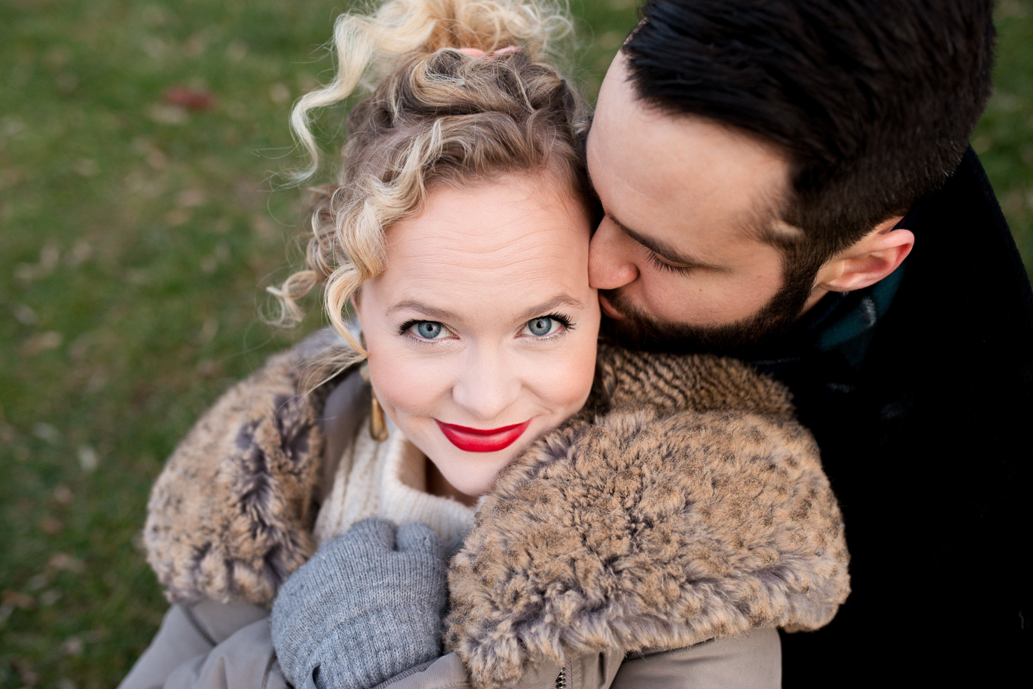 Amanda Jane Cooper, recently seen as Glinda in Wicked, gets engaged in New York City. Photo by ALN IMAGES